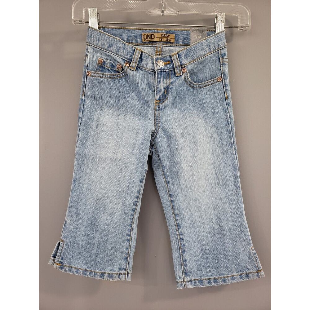 NEW Old Navy the girlfriend Classic Rise Flare Girl's Size 5 ADJUSTABLE WAIST